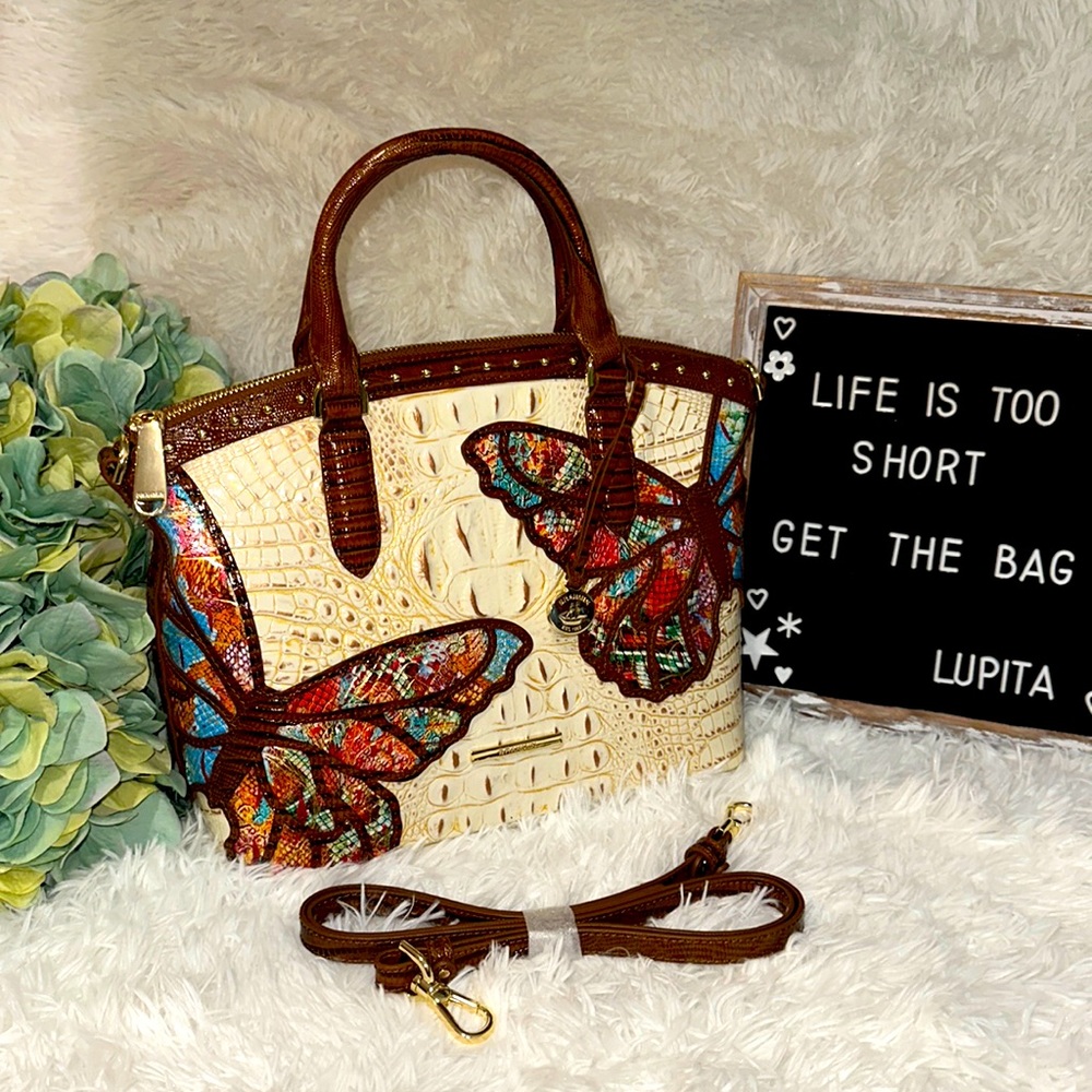 Brahmin medium duxbury ivory iguana Gala